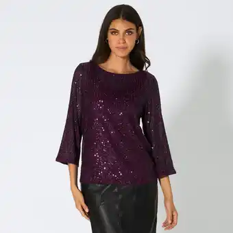 NKD Damen-Langarmshirt mit Pailletten Angebot