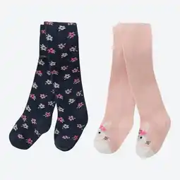 NKD Baby-Strickstrumpfhose mit Häschen- und Blümchen-Motiv, 2er-Pack Angebot