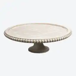 NKD Deko Tablett auf Fuß, ca. 26,5x26,5x7,5cm Angebot