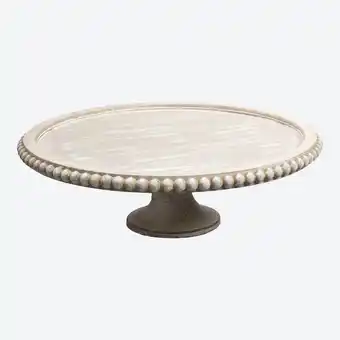 NKD Deko Tablett auf Fuß, ca. 26,5x26,5x7,5cm Angebot