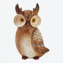 NKD Dekofigur Eule aus Polyresin, ca. 20x12x32cm Angebot