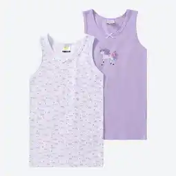 NKD Kinder-Mädchen-Unterhemd mit Einhorn-Motiv, 2er-Pack Angebot