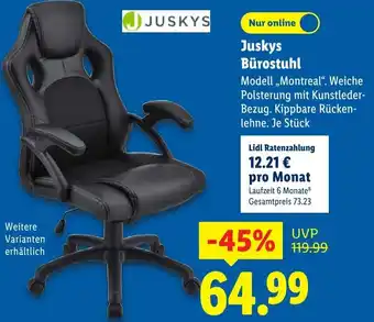 Lidl Juskys Bürostuhl Angebot