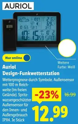 Lidl Auriol Design-Funkwetterstation Angebot