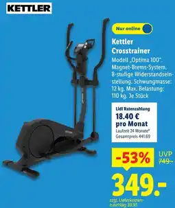 Lidl Kettler Crosstrainer Angebot