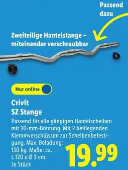 Lidl Crivit SZ Stange Angebot