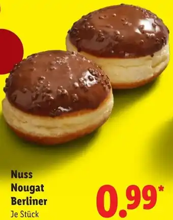 Lidl Nuss Nougat Berliner Angebot