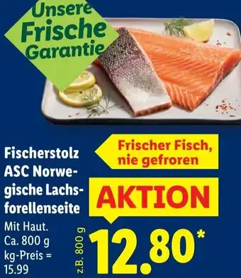 Lidl Fischerstolz ASC Norwegische Lachsforellenseite Angebot