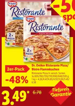 Lidl Dr. Oetker Ristorante Pizza/ Bistro Flammkuchen Angebot