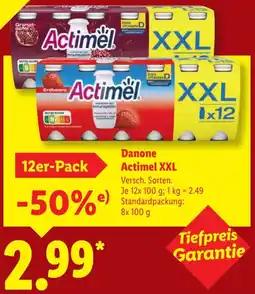 Lidl Danone Actimel XXL Angebot