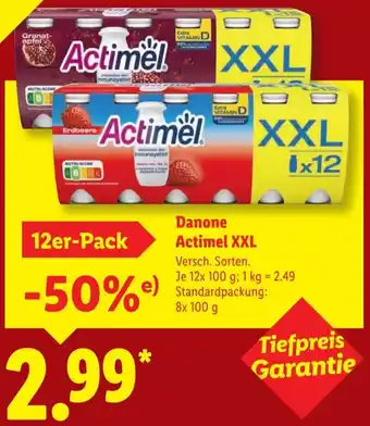 Lidl Danone Actimel XXL Angebot