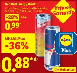 Lidl Red Bull Energy Drink Angebot