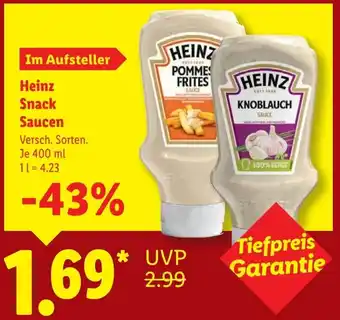 Lidl Heinz Snack Saucen Angebot