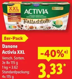 Lidl Danone Activia XXL Angebot