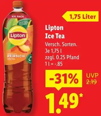 Lidl Lipton Ice Tea Angebot