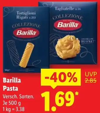Lidl Barilla Pasta Angebot