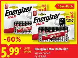 Lidl Energizer Max Batterien Angebot