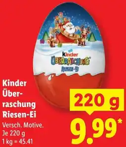 Lidl Kinder Überraschung Riesen-Ei Angebot