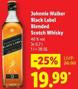 Lidl Johnnie Walker Black Label Blended Scotch Whisky Angebot
