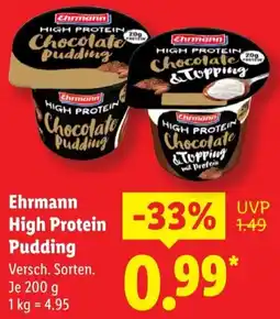 Lidl Ehrmann High Protein Pudding Angebot