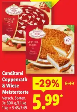 Lidl Conditorei Coppenrath & Wiese Meistertorte Angebot
