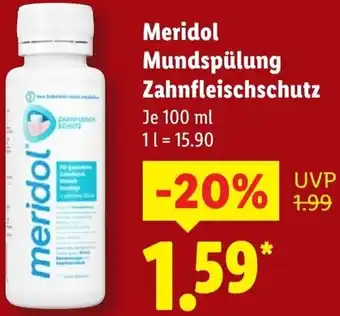 Lidl Meridol Mundspülung Zahnfleischschutz Angebot