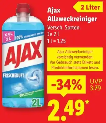 Lidl Ajax Allzweckreiniger Angebot