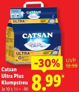 Lidl Catsan Ultra Plus Klumpstreu Angebot