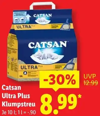 Lidl Catsan Ultra Plus Klumpstreu Angebot