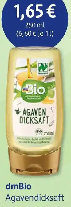 dm drogerie dmBio Agavendicksaft Angebot