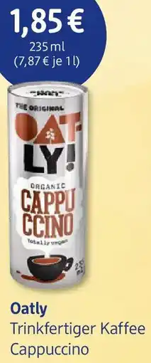 dm drogerie Oatly Trinkfertiger Kaffee Cappuccino Angebot