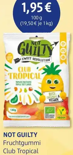 dm drogerie NOT GUILTY Fruchtgummi Club Tropical Angebot