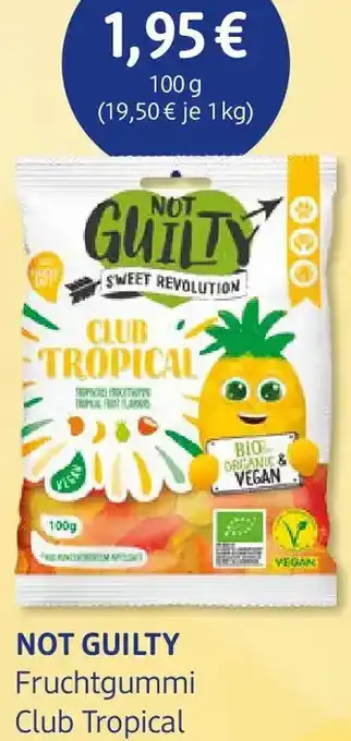 dm drogerie NOT GUILTY Fruchtgummi Club Tropical Angebot