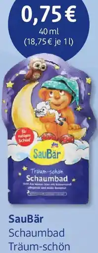 dm drogerie SauBär Schaumbad Träum-schön Angebot