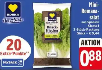 E-Center EDEKA Herzstücke Mini Romanasalat Angebot