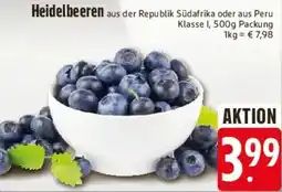 E-Center Heidelbeeren Angebot