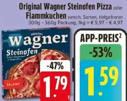 E-Center Original Wagner Steinofen Pizza oder Flammkuchen Angebot