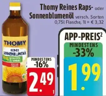 E-Center Thomy Reines Raps- oder Sonnenblumenöl 0 Angebot