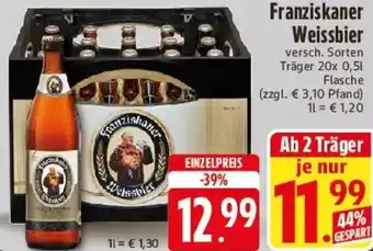 E-Center Franziskaner Weissbier Angebot