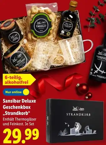 Lidl Sansibar Deluxe Geschenkbox „Strandkorb" Angebot