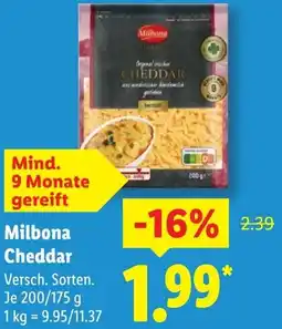 Lidl Milbona Cheddar Angebot