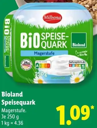 Lidl Bioland Speisequark Angebot