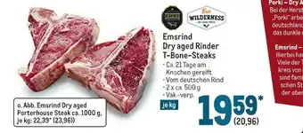 METRO Emsrind dry aged rinder t-bone-steaks oder porterhouse steak Angebot