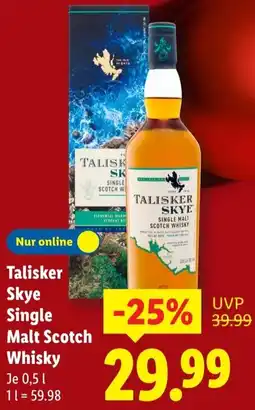 Lidl Talisker Skye Single Malt Scotch Whisky Angebot