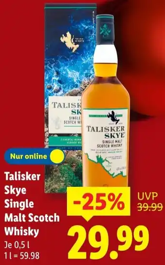Lidl Talisker Skye Single Malt Scotch Whisky Angebot