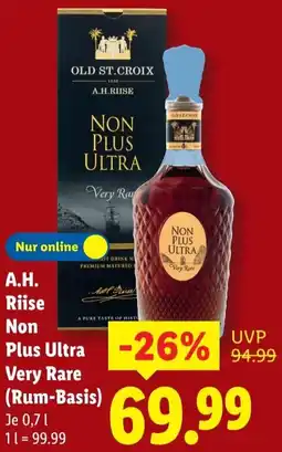 Lidl A.H. Riise Non Plus Ultra Very Rare (Rum-Basis) Angebot