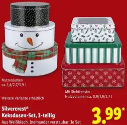 Lidl Silvercrest Keksdosen-Set, 3-teilig Angebot