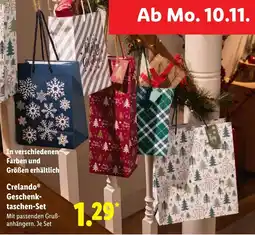 Lidl Crelando Geschenktaschen-Set Angebot