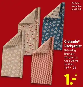 Lidl Crelando Packpapier Angebot