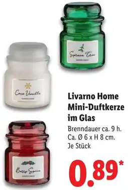 Lidl Livarno Home Mini-Duftkerze im Glas Angebot